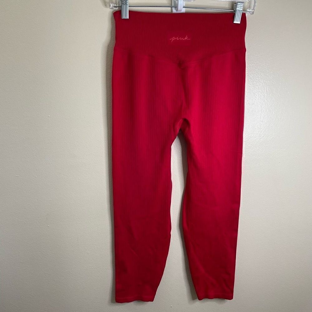 PINK| Active| Seamless| Legging| With backside Pocket - Picture 3 of 13